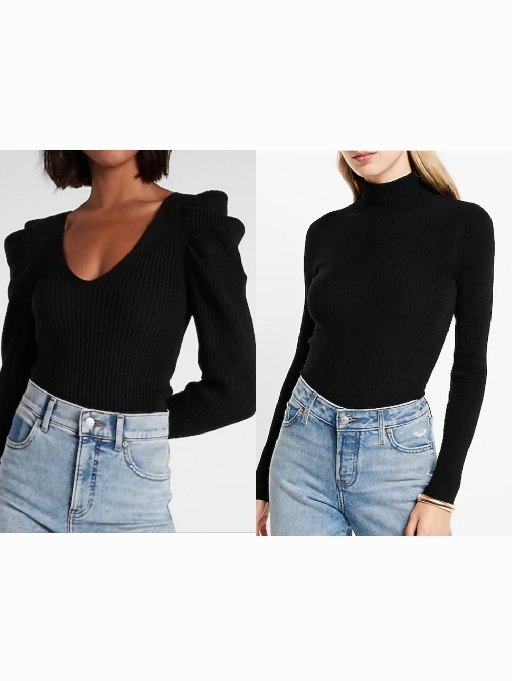 Bundle Of 2 -Express Black Sweaters MEDIUM